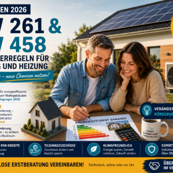 KfW 261 und KfW 458 – Änderungen bei der Förderung für Sanierung und Heizung